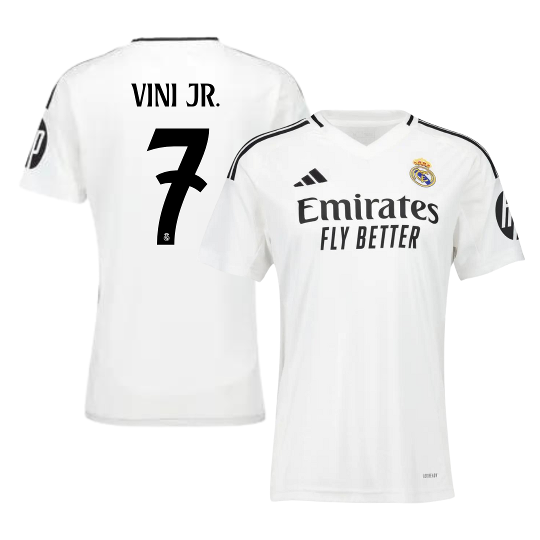 Camisola principal Real Madrid 24/25 - Vini Jr. 7 - Versão feminina 1