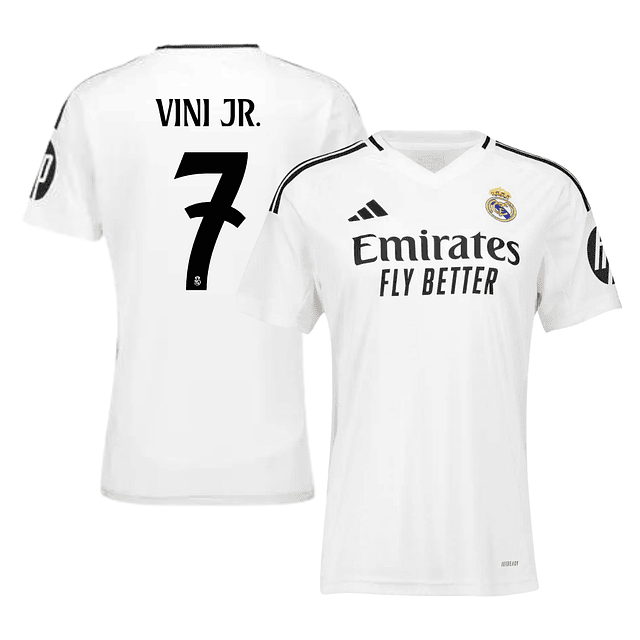 Camisola principal Real Madrid 24/25 - Vini Jr. 7 - Versão feminina