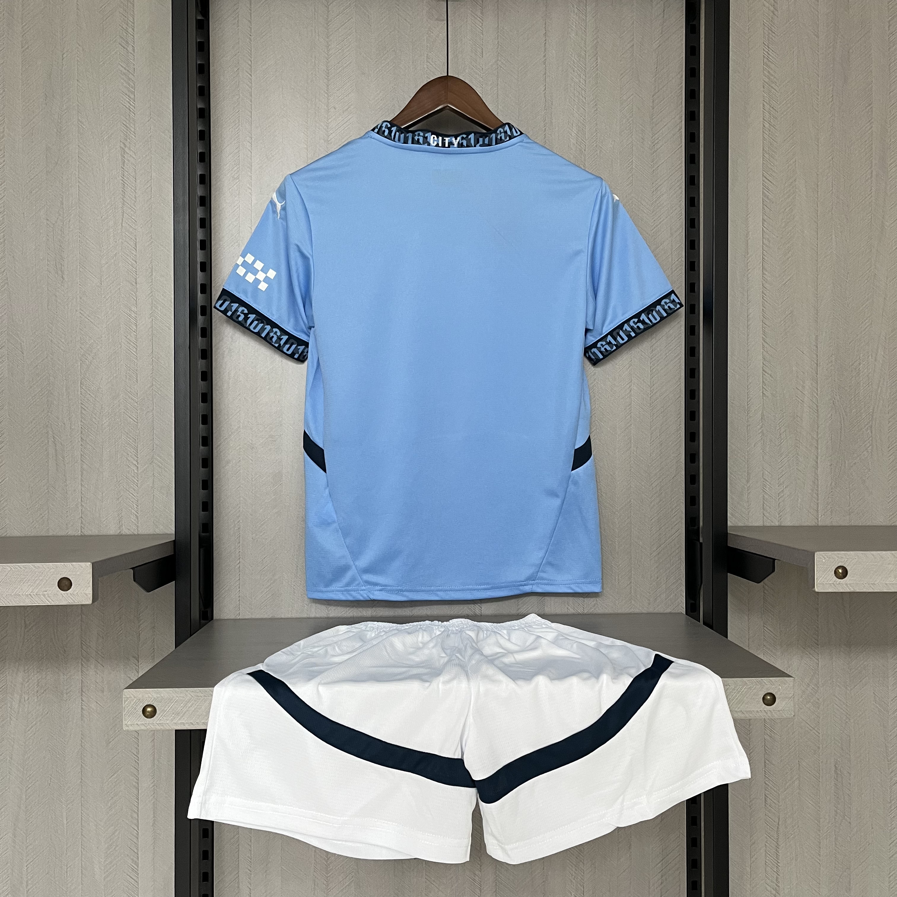 Kit Criança Man City principal 24/25 3