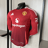 Camisola principal Man Utd 24/25 - Manga comprida - Versão jogador