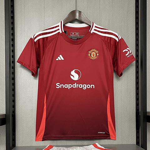 Criança - Camisola Principal Man United 24/25
