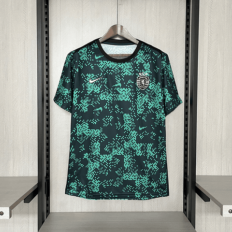 Camisola aquecimento Sporting CP 2024/2025 - Versão adepto