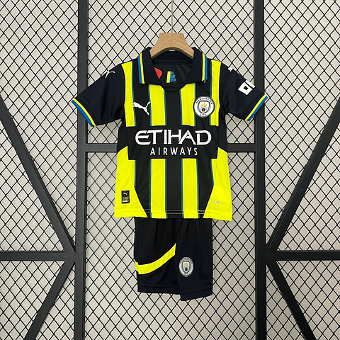Kit Criança Man City alternativo 24/25