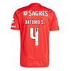 Camisola principal SL Benfica 24/25 - António S. 4 - Versão adepto