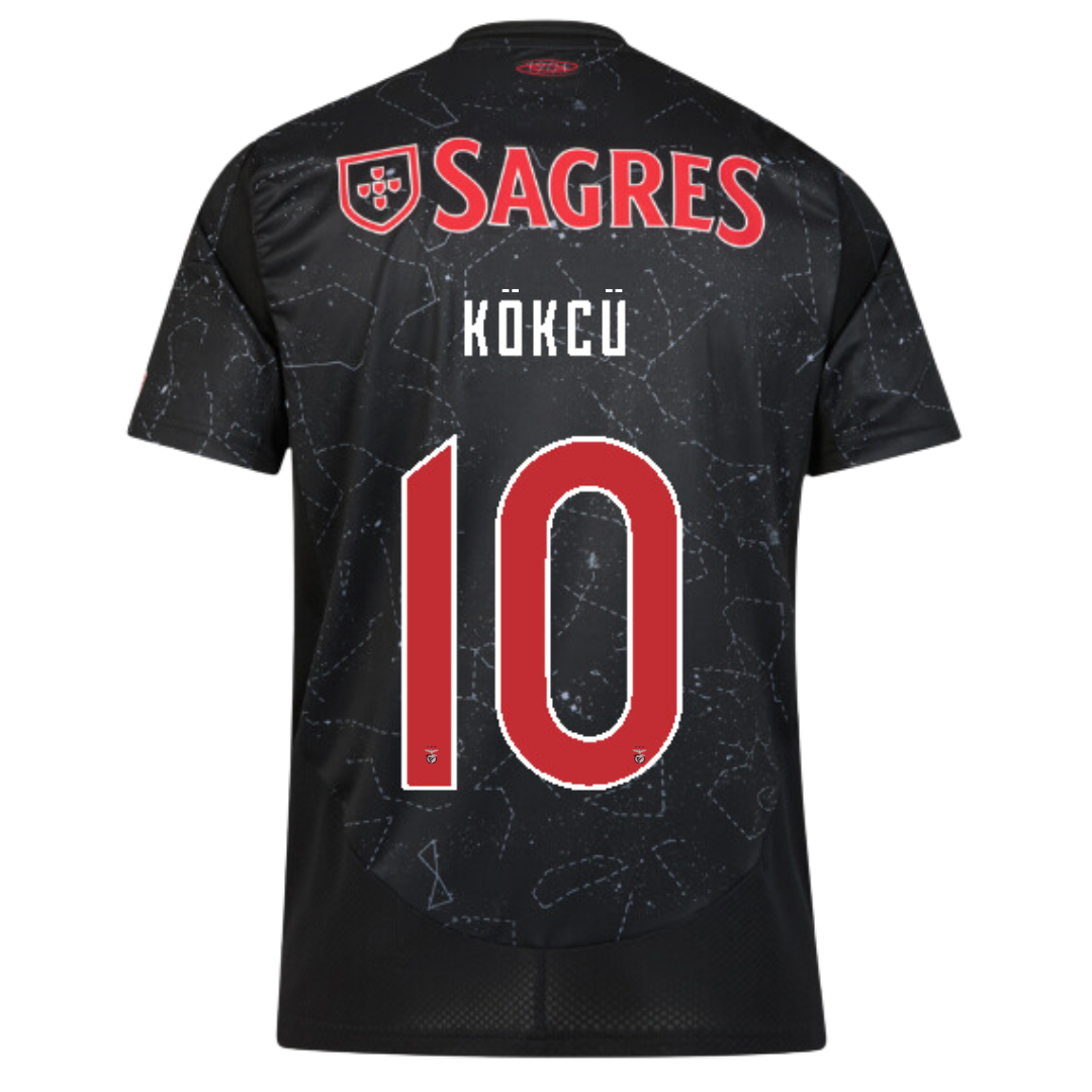Camisola alternativa SL Benfica 24/25 - Kökçü 10 - Versão adepto 3