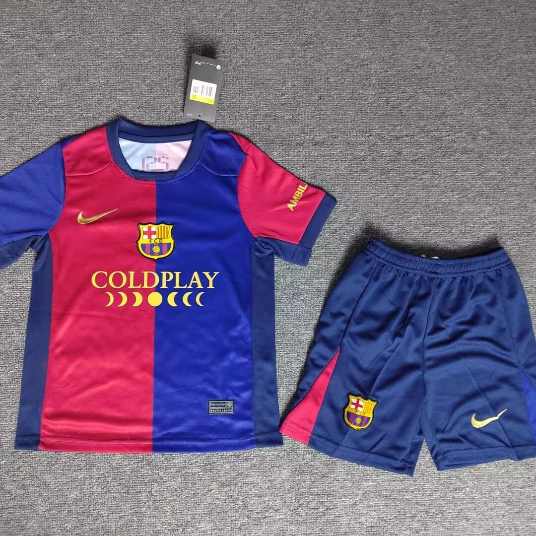 Kit Criança Barcelona principal 24/25 Coldplay 1