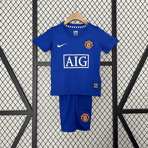 Kit Criança Man United alternativo 2008/2009
