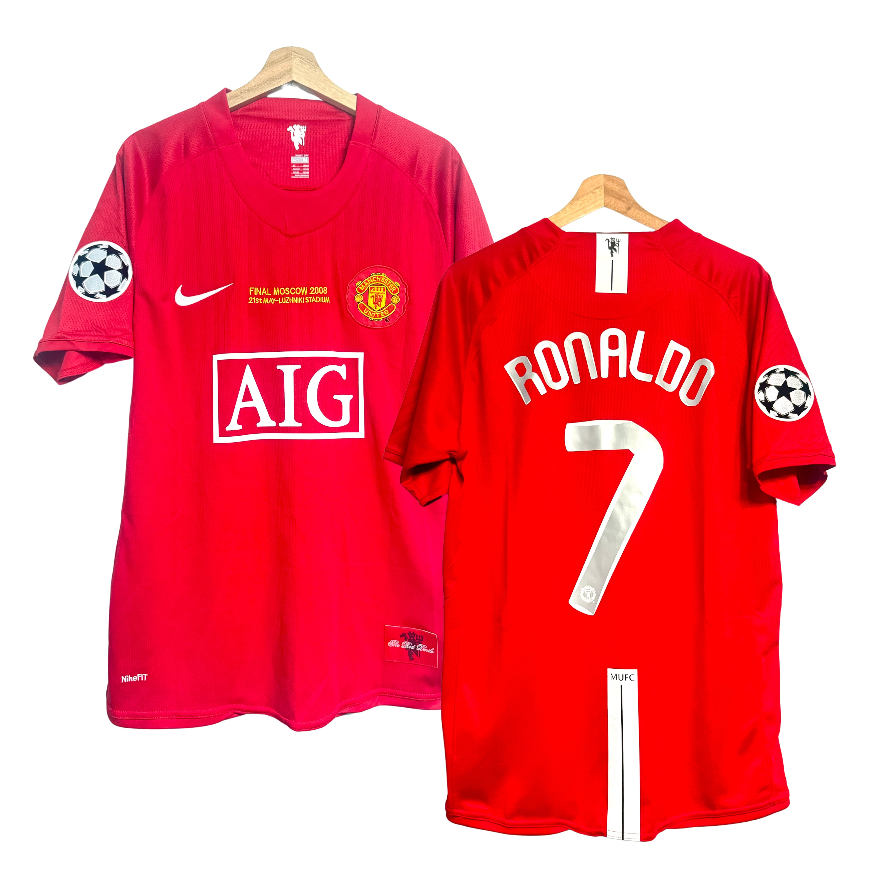Camisola principal Manchester United 2007/2008 - Ronaldo 7 - Versão adepto 1