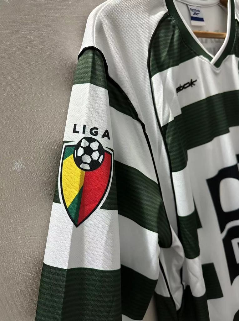 Camisola principal Sporting 2002/2003 - C.Ronaldo 28 - Manga comprida - Versão adepto 4