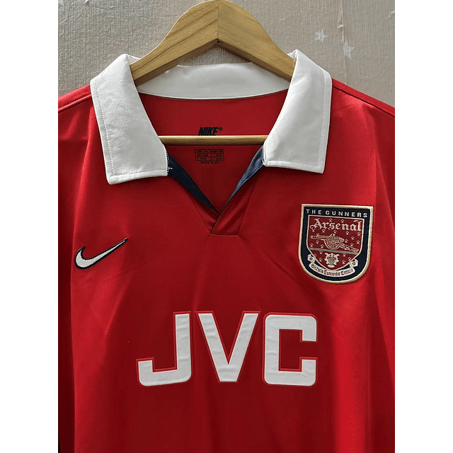 Camisola Principal Arsenal 1998/1999 - Bergkamp 10 - Versão adepto 