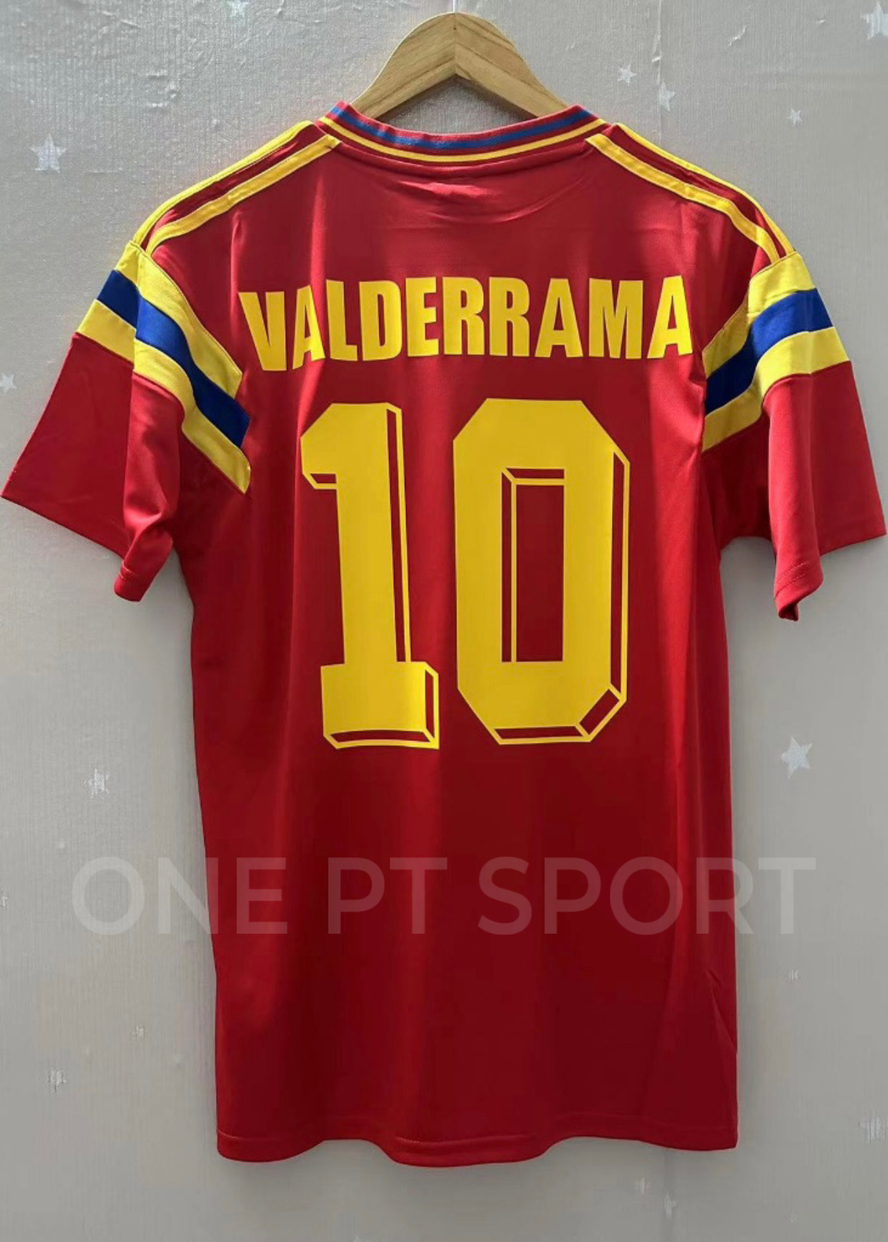 Camisola alternativa Colombia 1990 - Valderrama 10 - Versão adepto 1