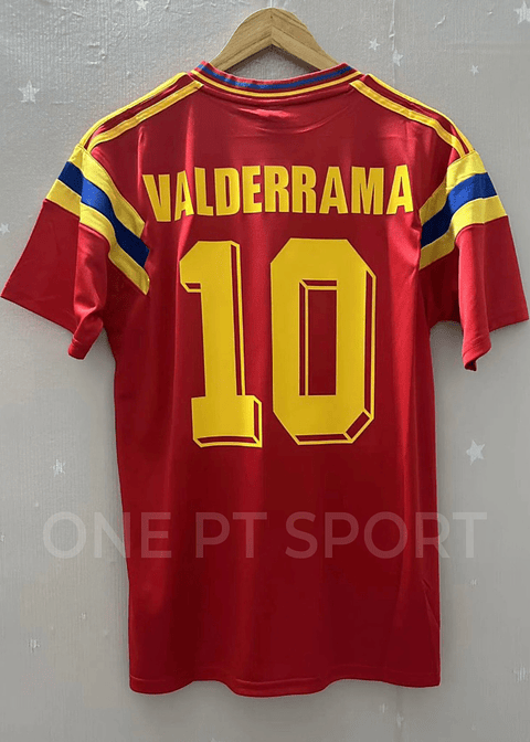 Camisola alternativa Colombia 1990 - Valderrama 10 - Versão adepto