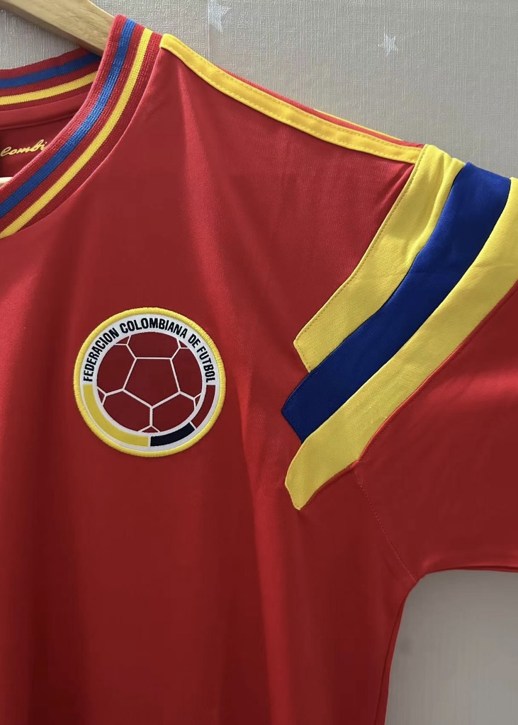 Camisola alternativa Colombia 1990 - Valderrama 10 - Versão adepto 4