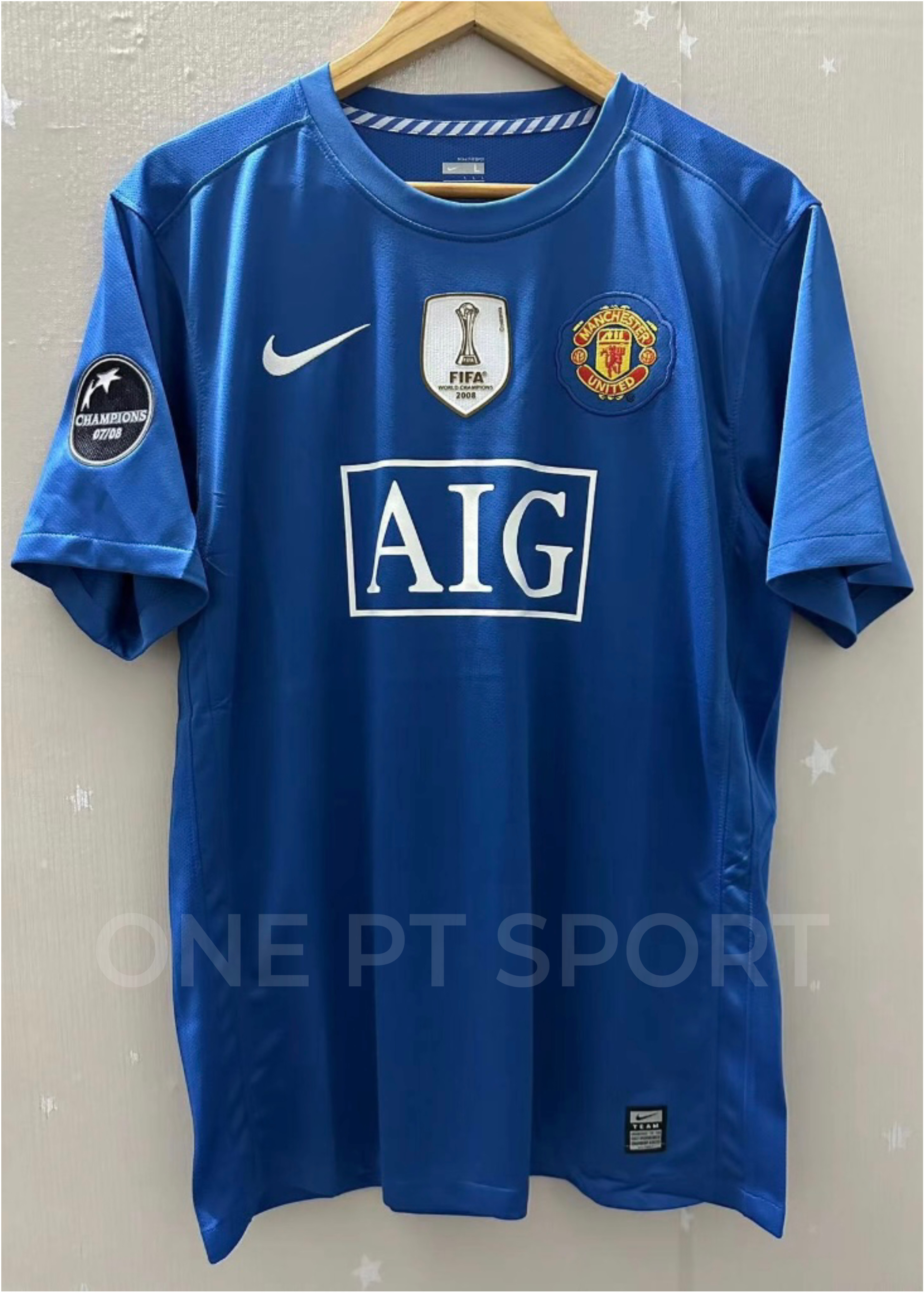 Camisola alternativa Manchester United 2008/2009 - Ronaldo 7 - Versão adepto 3