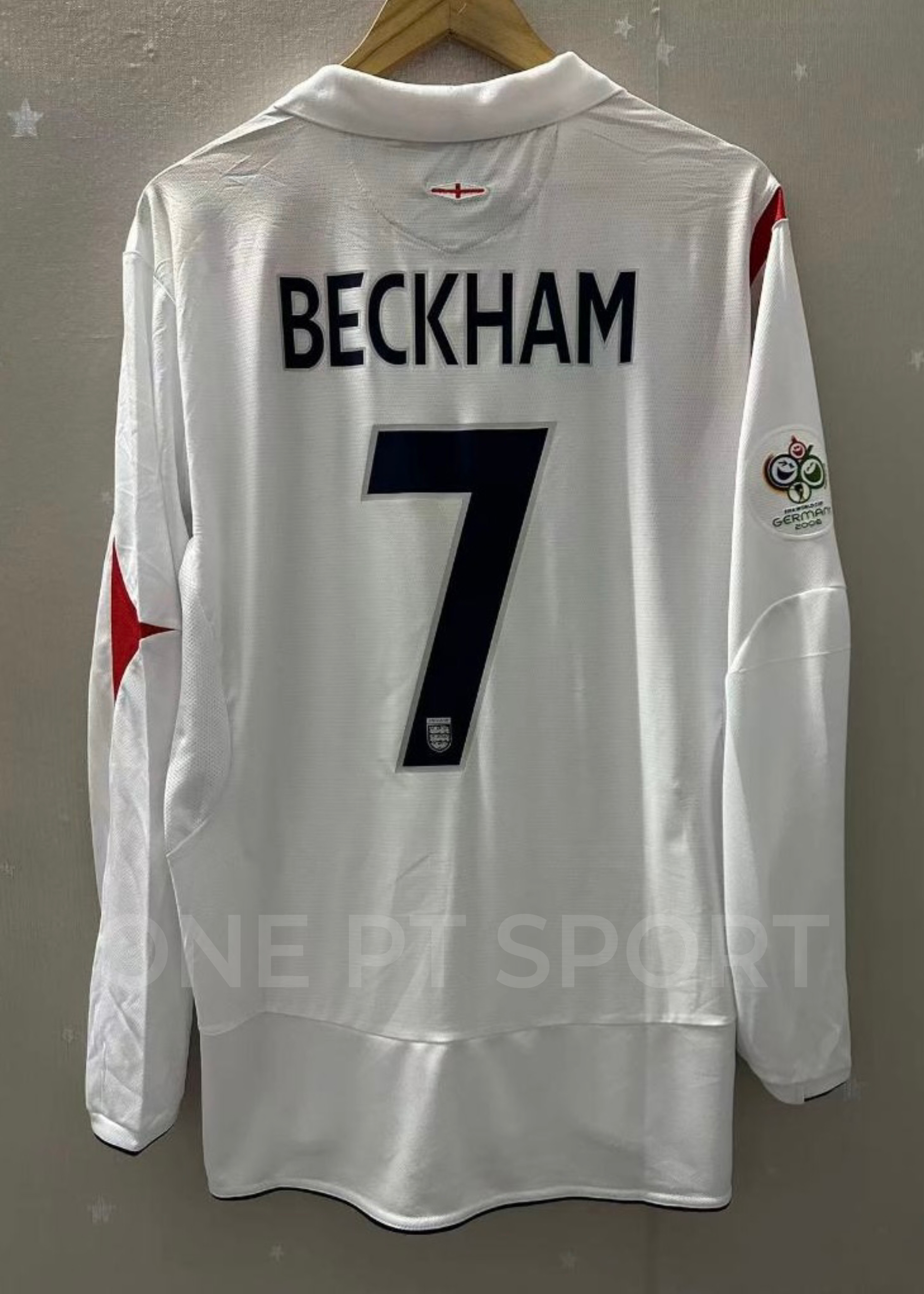 Camisola principal Inglaterra 2006 - Beckham 7 - Versão adepto 1