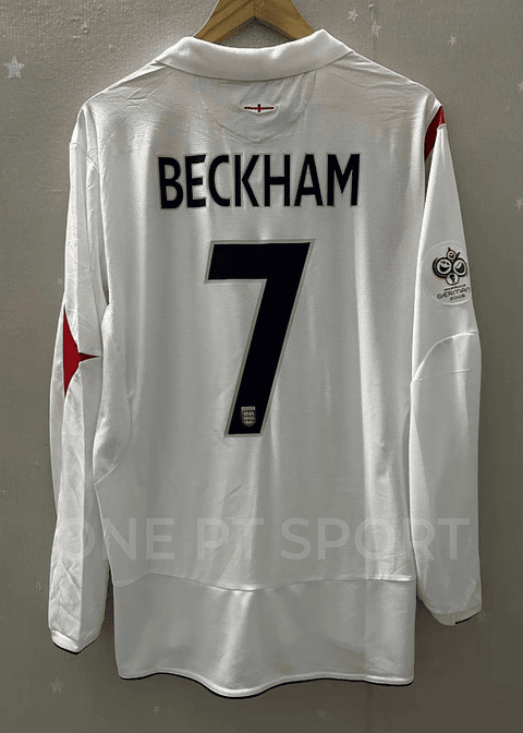 Camisola principal Inglaterra 2006 - Beckham 7 - Versão adepto