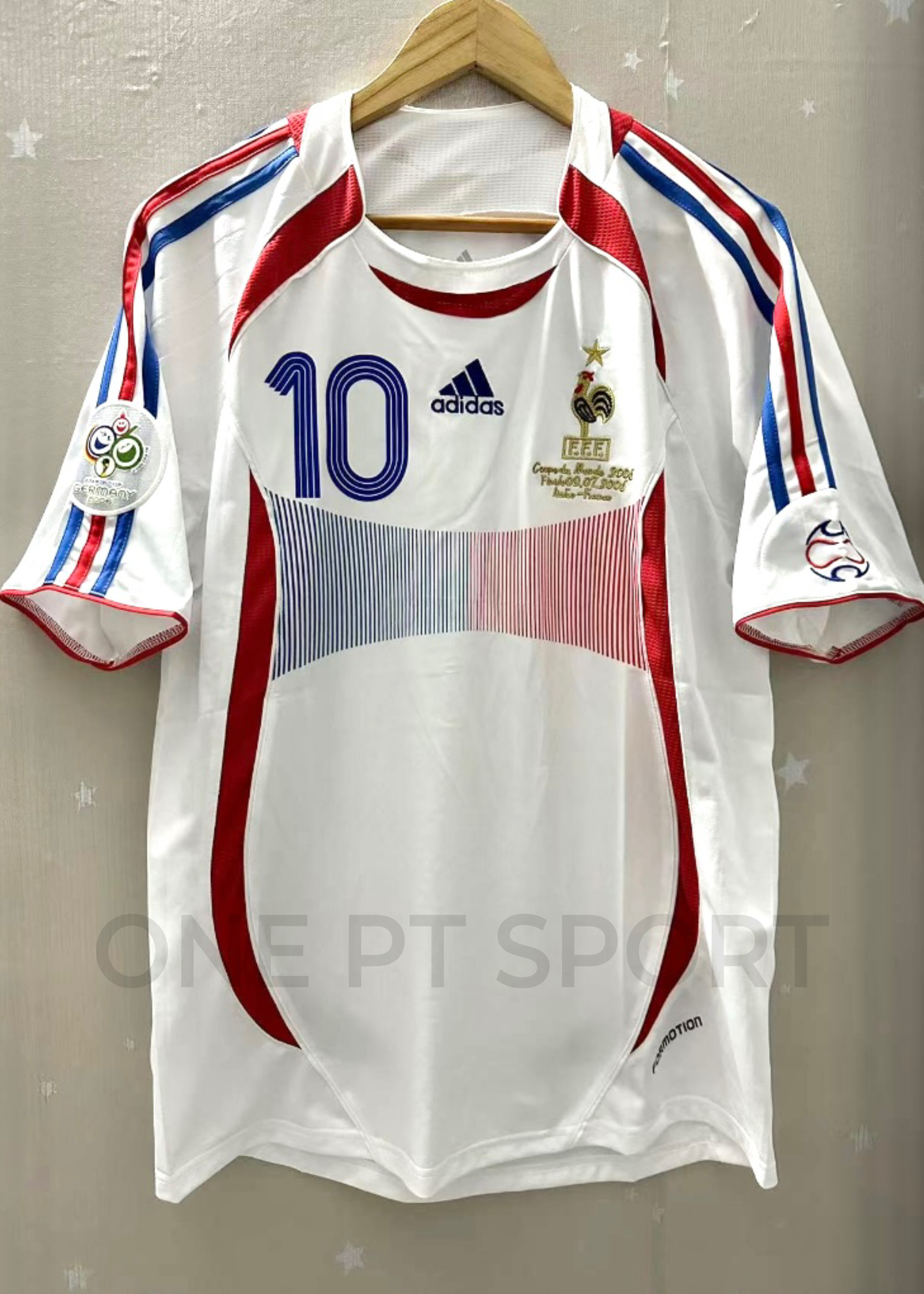 Camisola alternativa França Final Mundial 2006 - Zidane 10 - Versão adepto 3