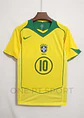Camisola principal Brasil 2004 - Ronaldinho 10 - Versão adepto - Thumbnail 4