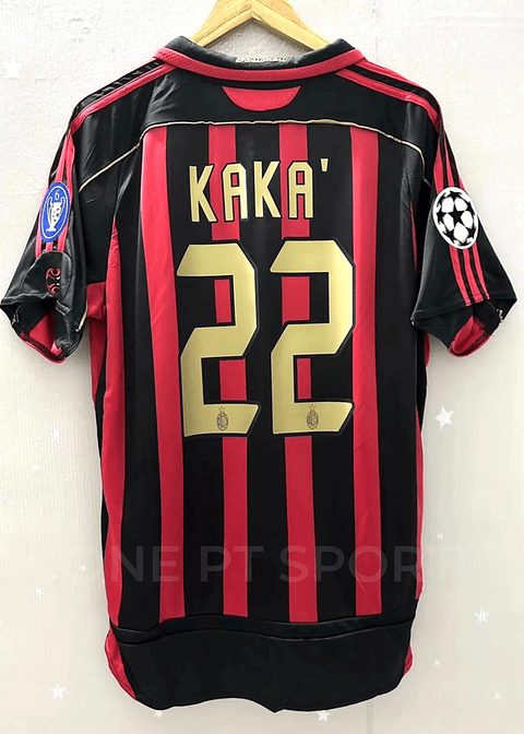 Camisola Principal Ac Milan 2006/2007 - Kaka 22 - Versão adepto