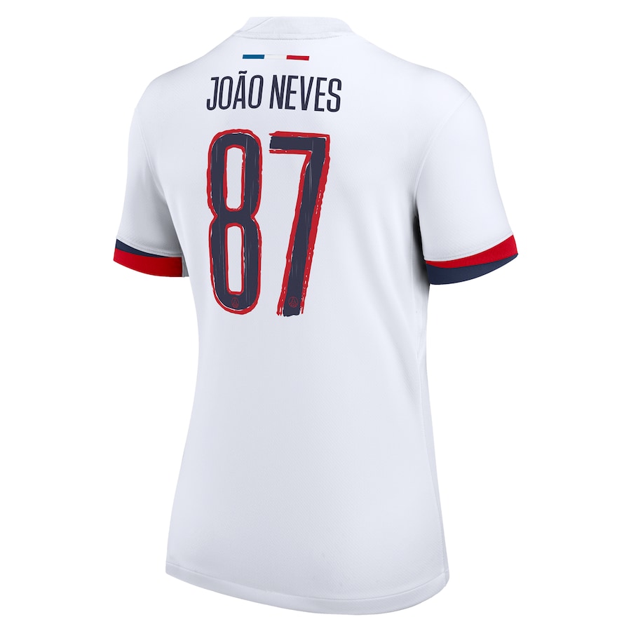 Camisola alternativa PSG 24/25 - João Neves 87 - Versão feminina 3
