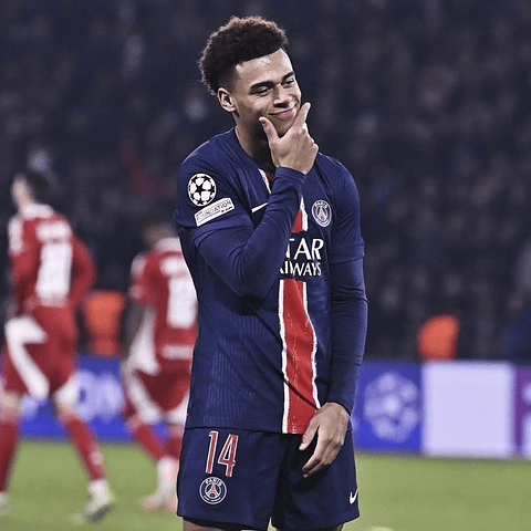 Criança - Camisola principal PSG 24/25 - D.Doué 14