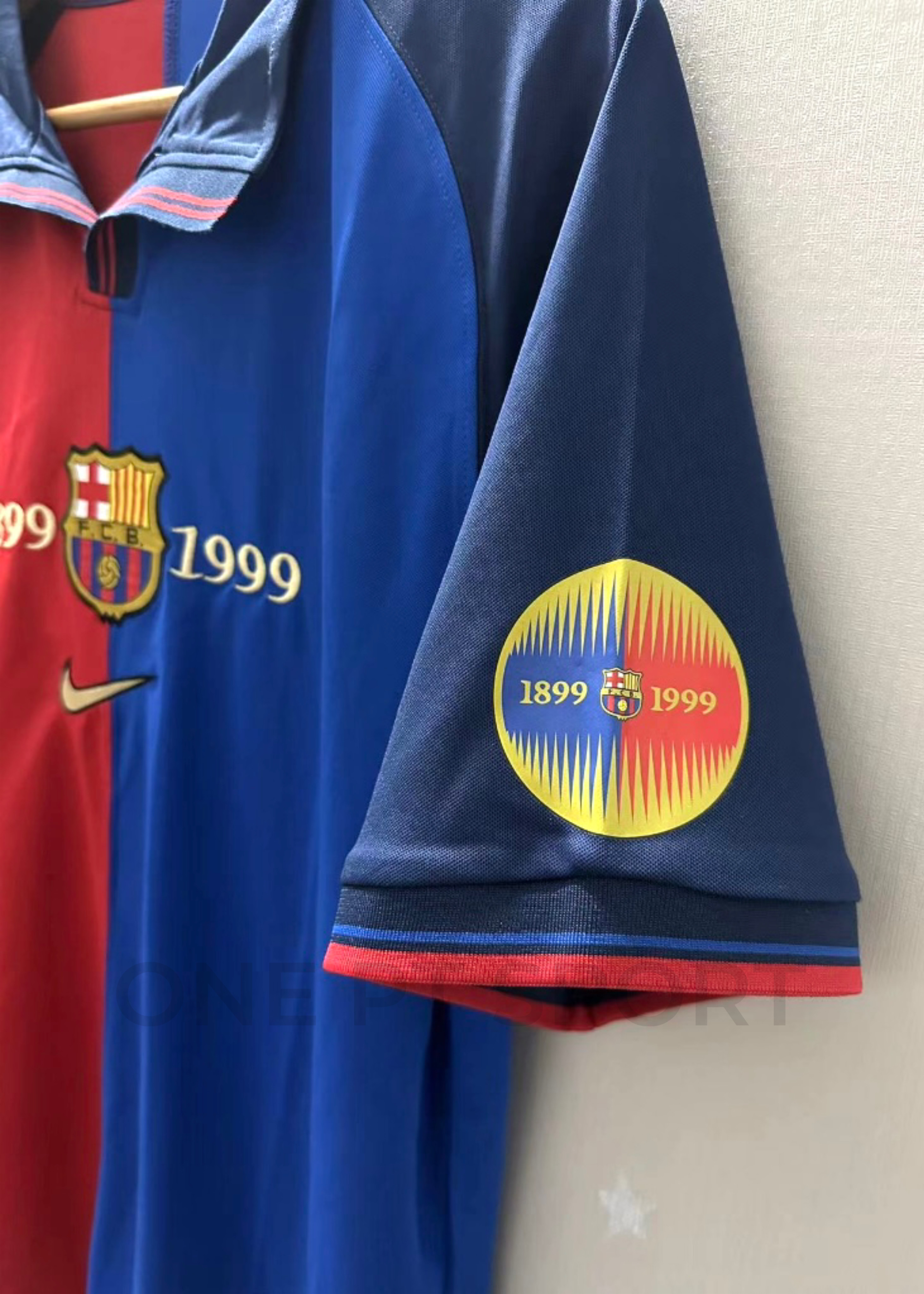 Camisola Barcelona 1999 Edição centenária - Rivaldo 10 - Versão adepto 3