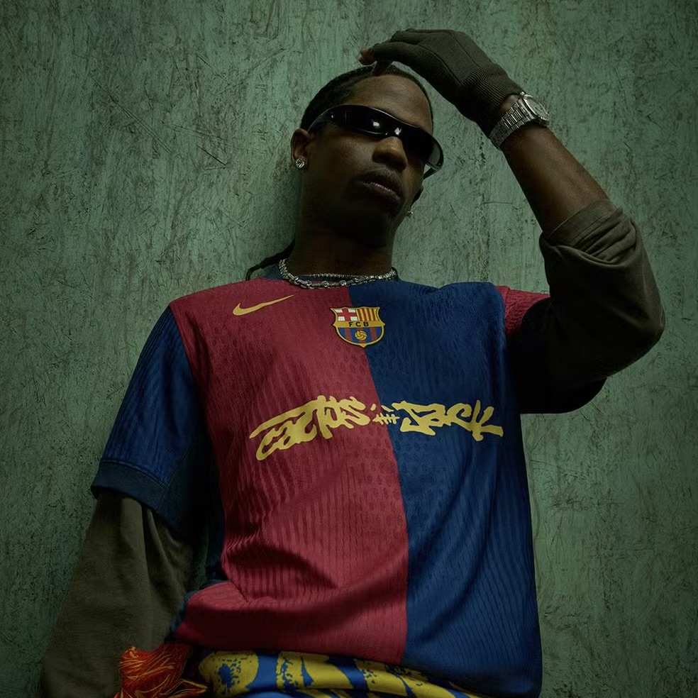 Camisola Principal Barcelona X Travis Scott 24/25 - Versão Adepto 2