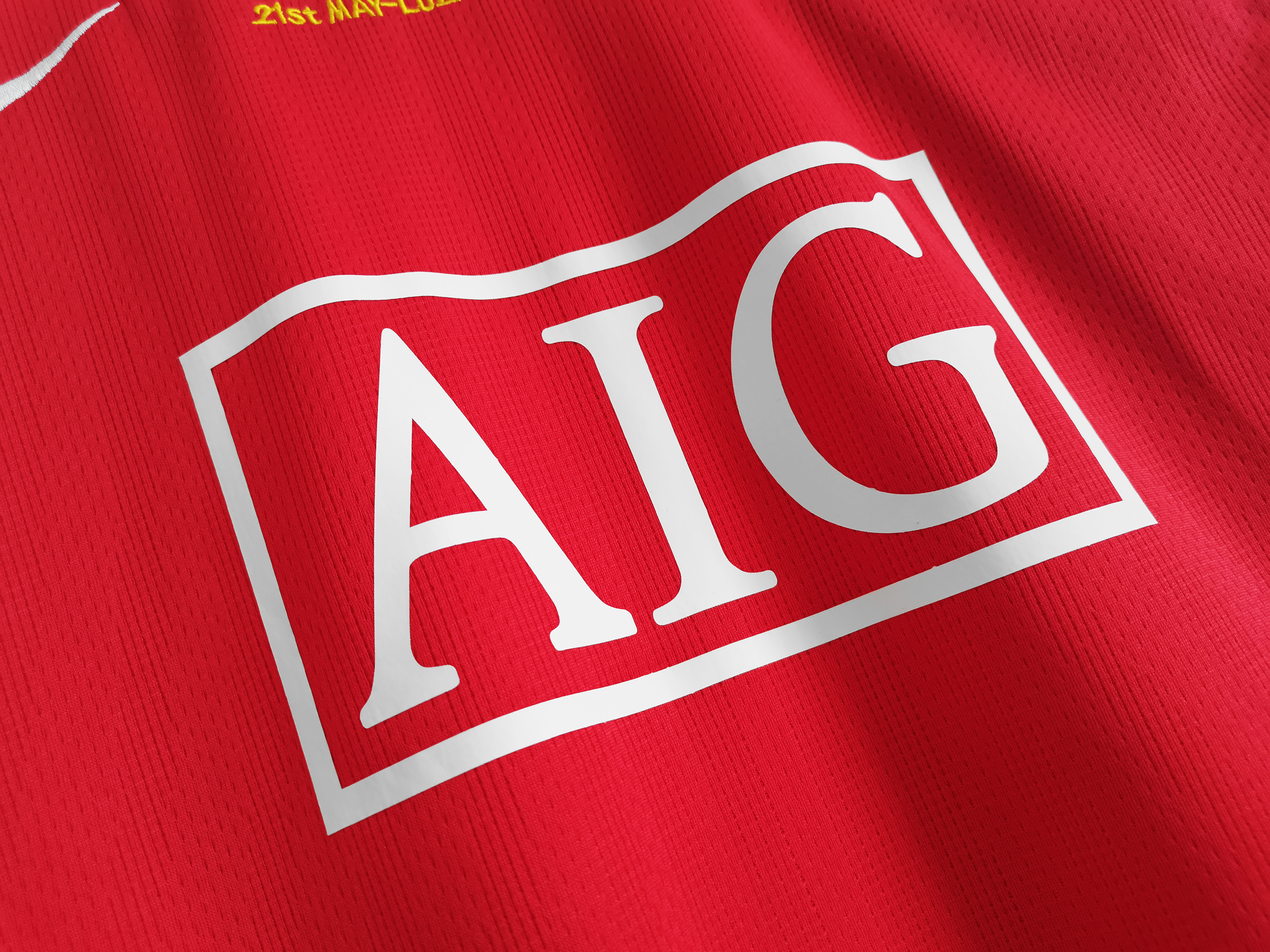 Camisola Principal Manchester United 2007/2008 Edição final da Champions - Versão adepto 9