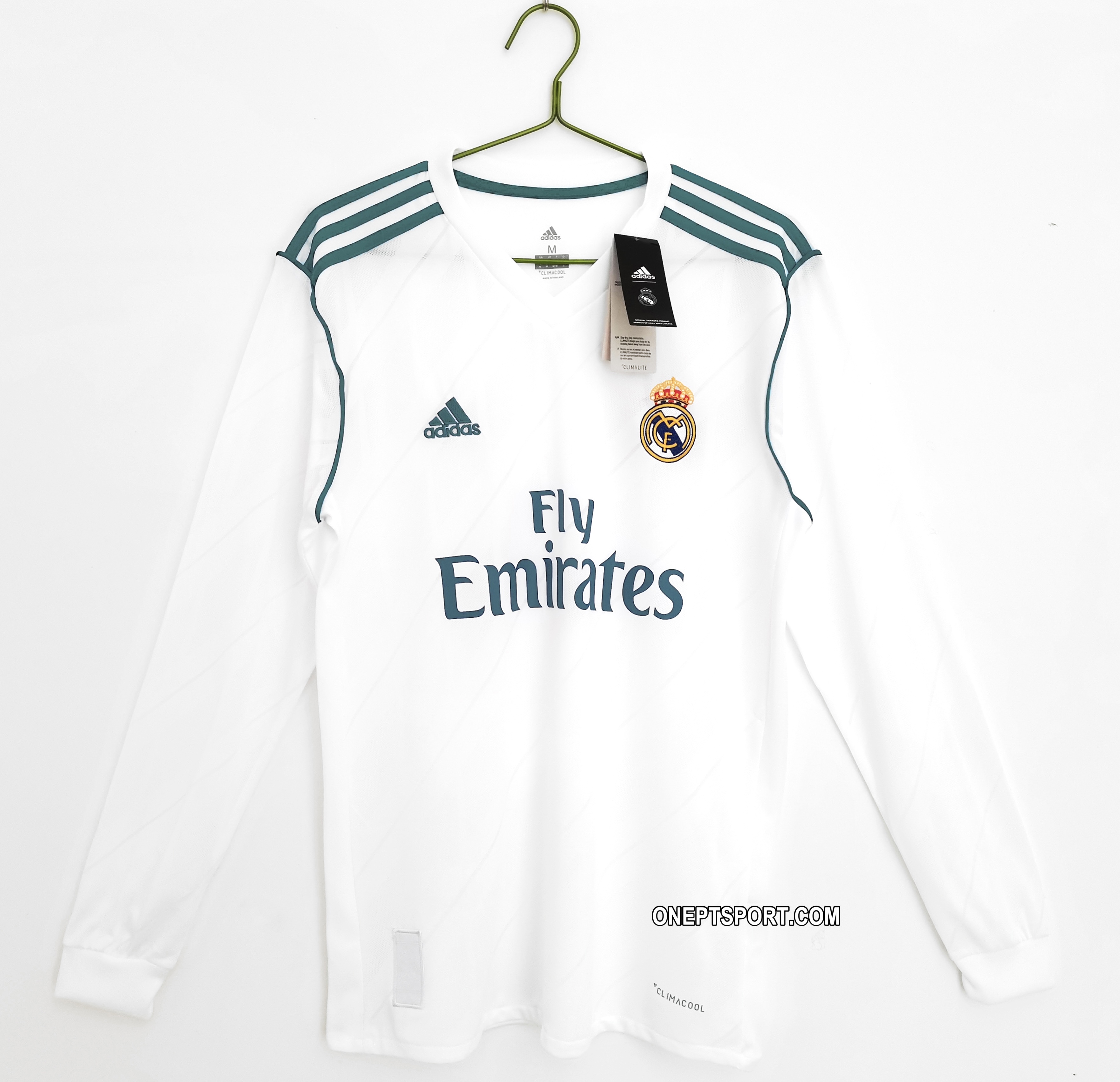 Camisola principal Real Madrid 2017/2018 Manga comprida - Versão adepto 1