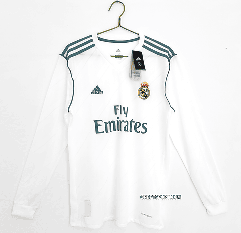 Camisola principal Real Madrid 2017/2018 Manga comprida - Versão adepto