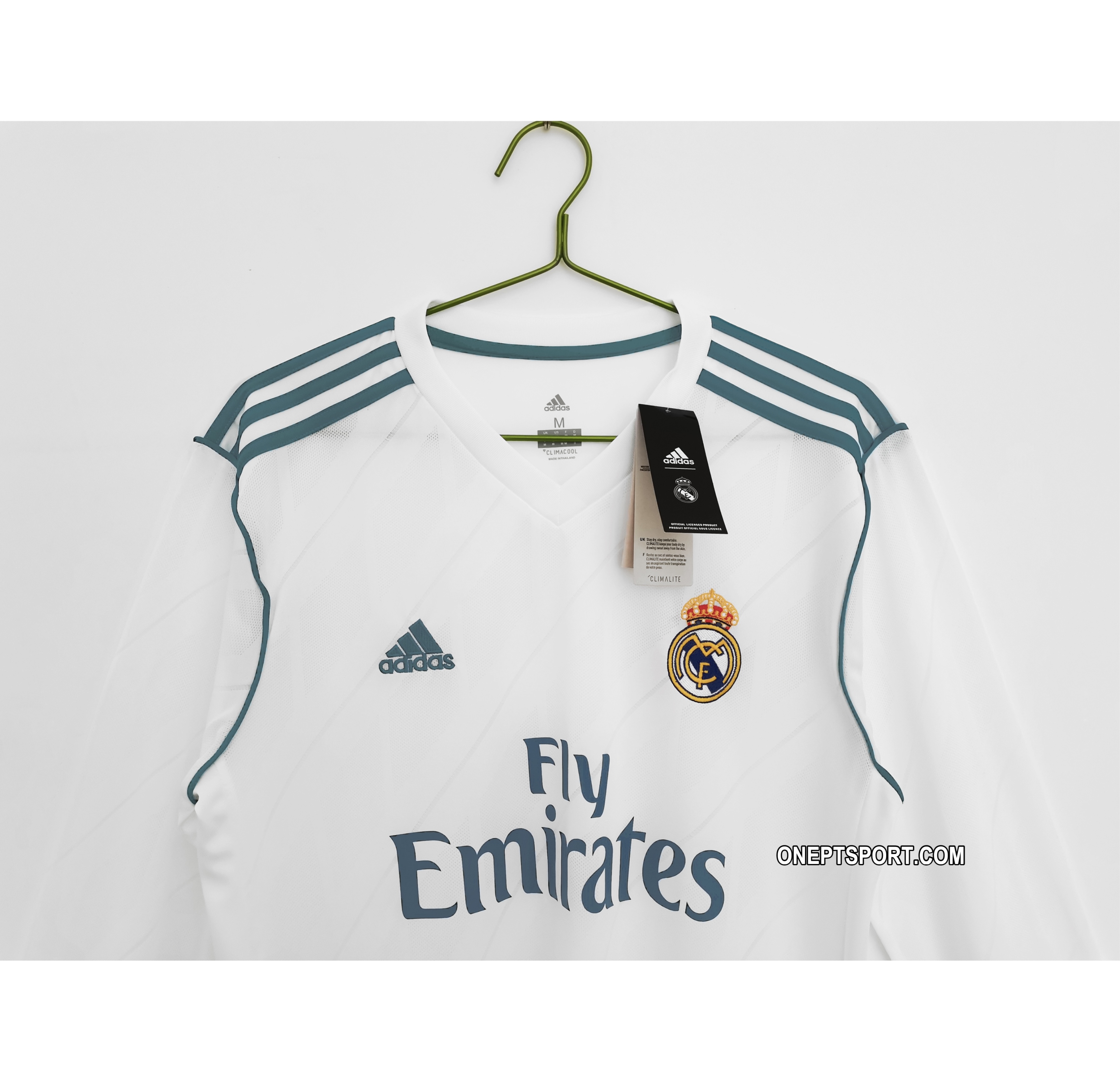 Camisola principal Real Madrid 2017/2018 Manga comprida - Versão adepto 5