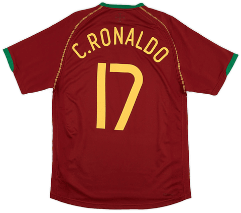 Camisola principal Portugal 2006 - C.Ronaldo 17 - Versão adepto