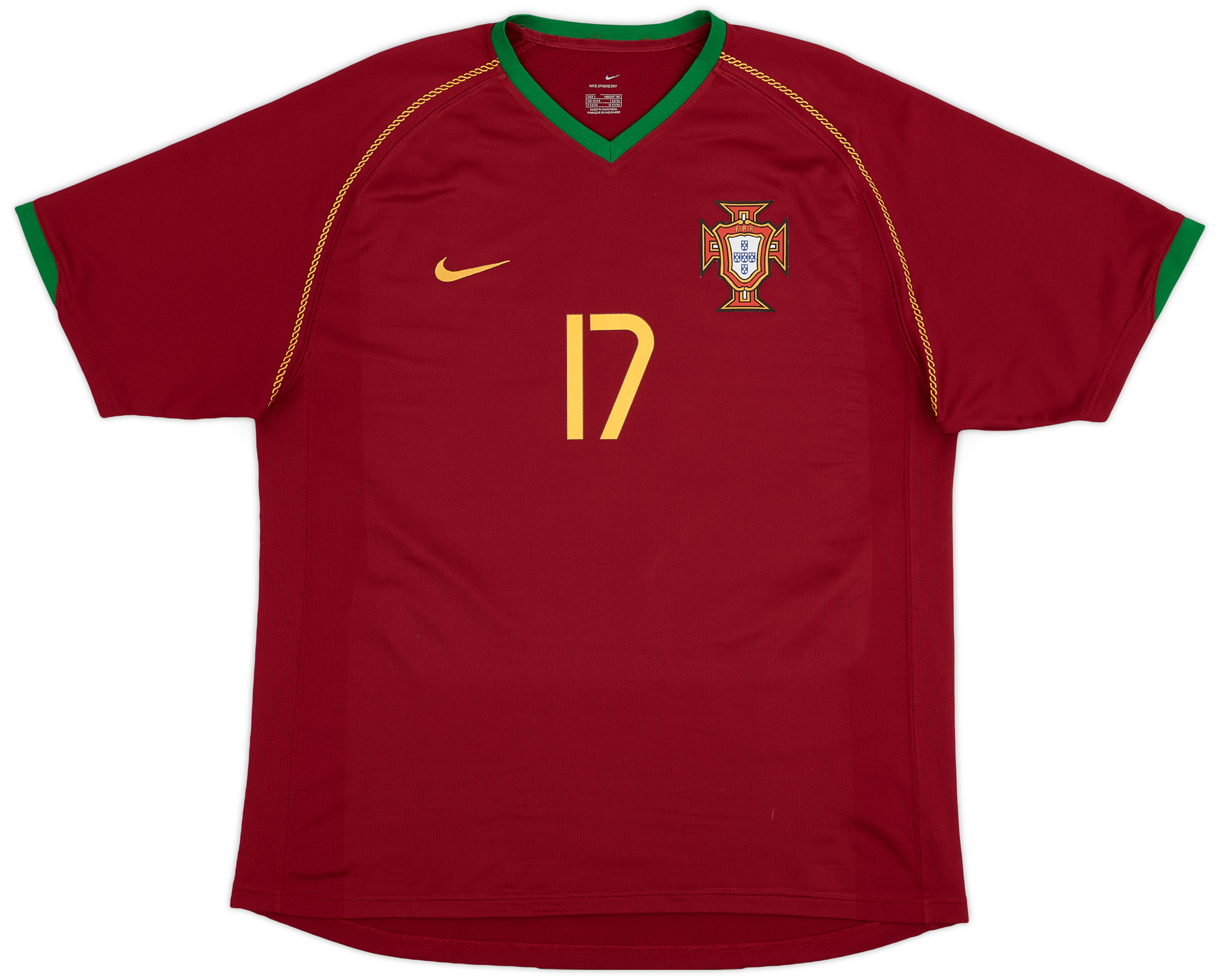 Camisola principal Portugal 2006 - C.Ronaldo 17 - Versão adepto 3