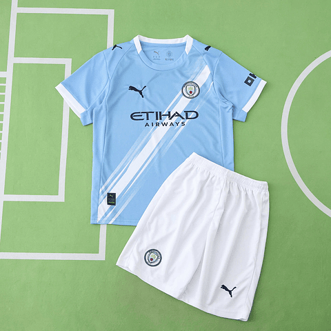 Kit Criança Man City principal 25/26
