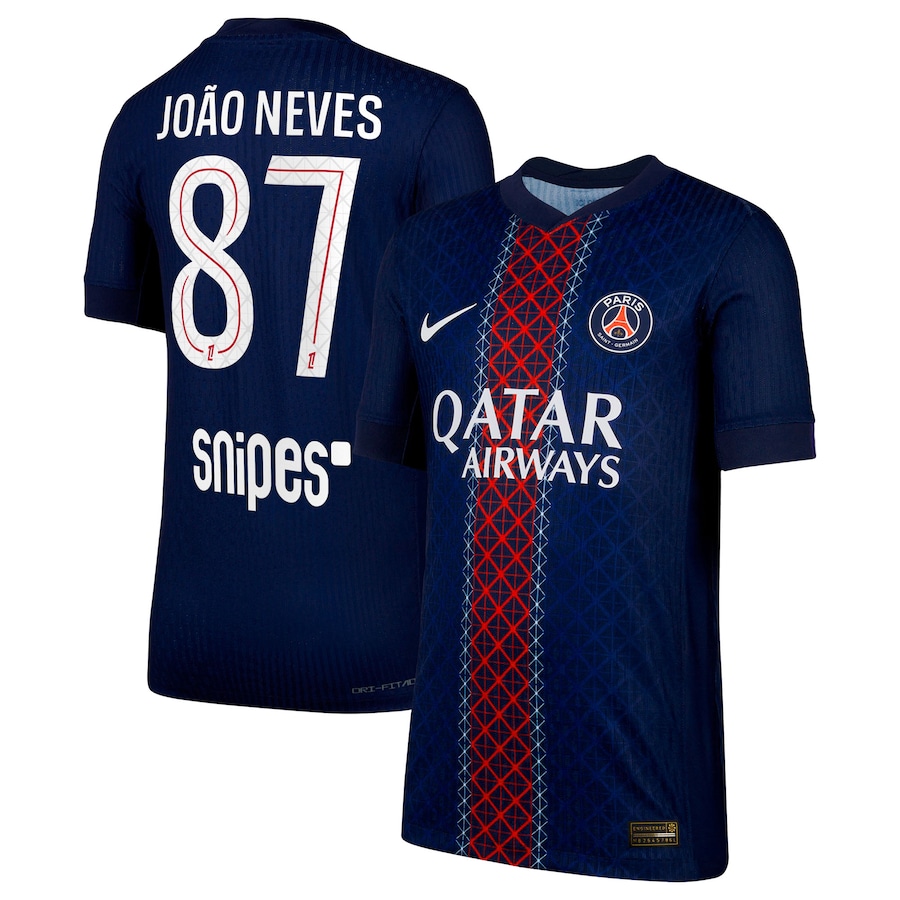 Camisola principal PSG 25/26 - João Neves 87 5