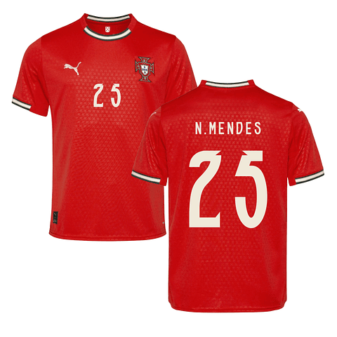Camisola Principal Portugal 2025 - N.Mendes 25