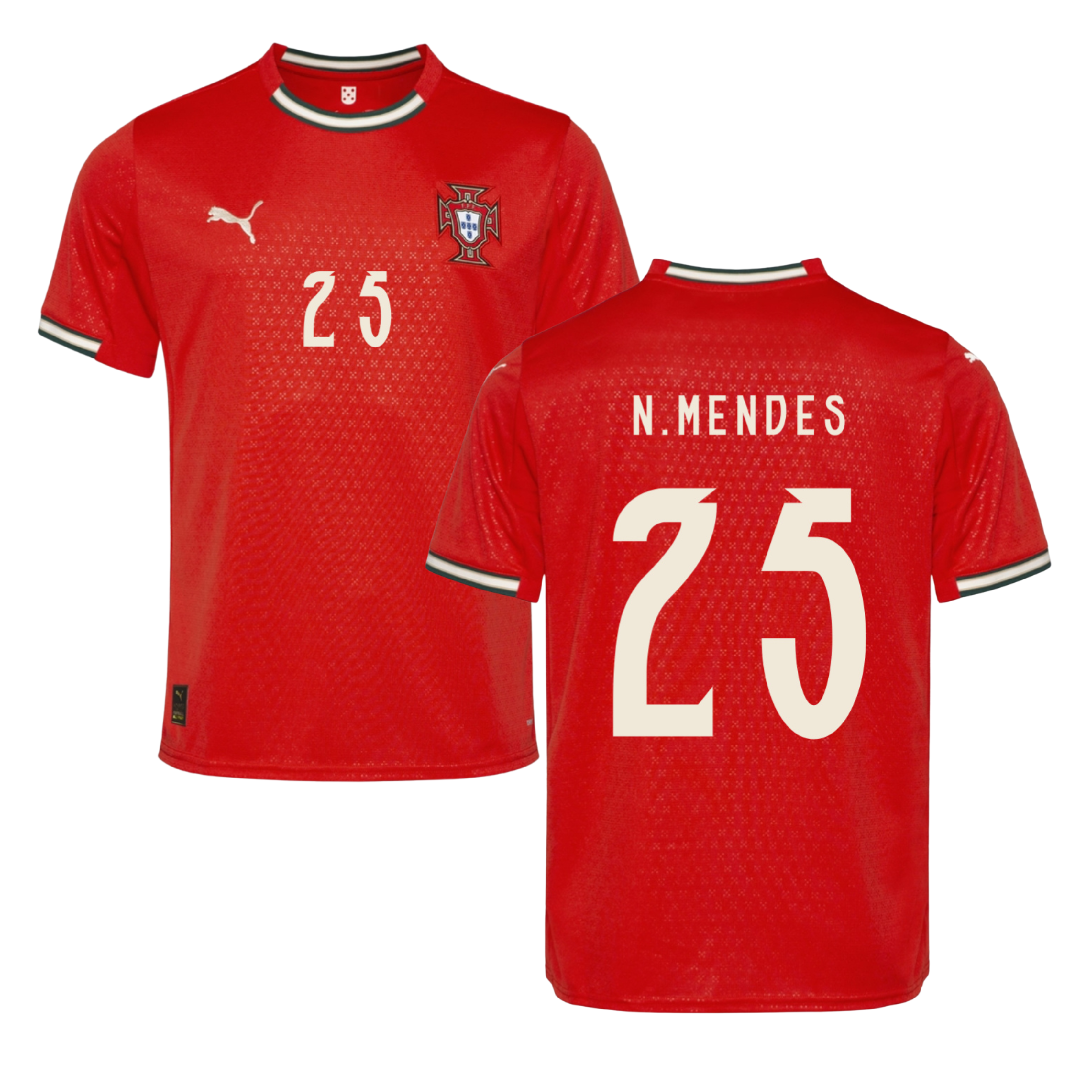 Criança - Camisola principal Portugal 2025 - N.Mendes 25 1