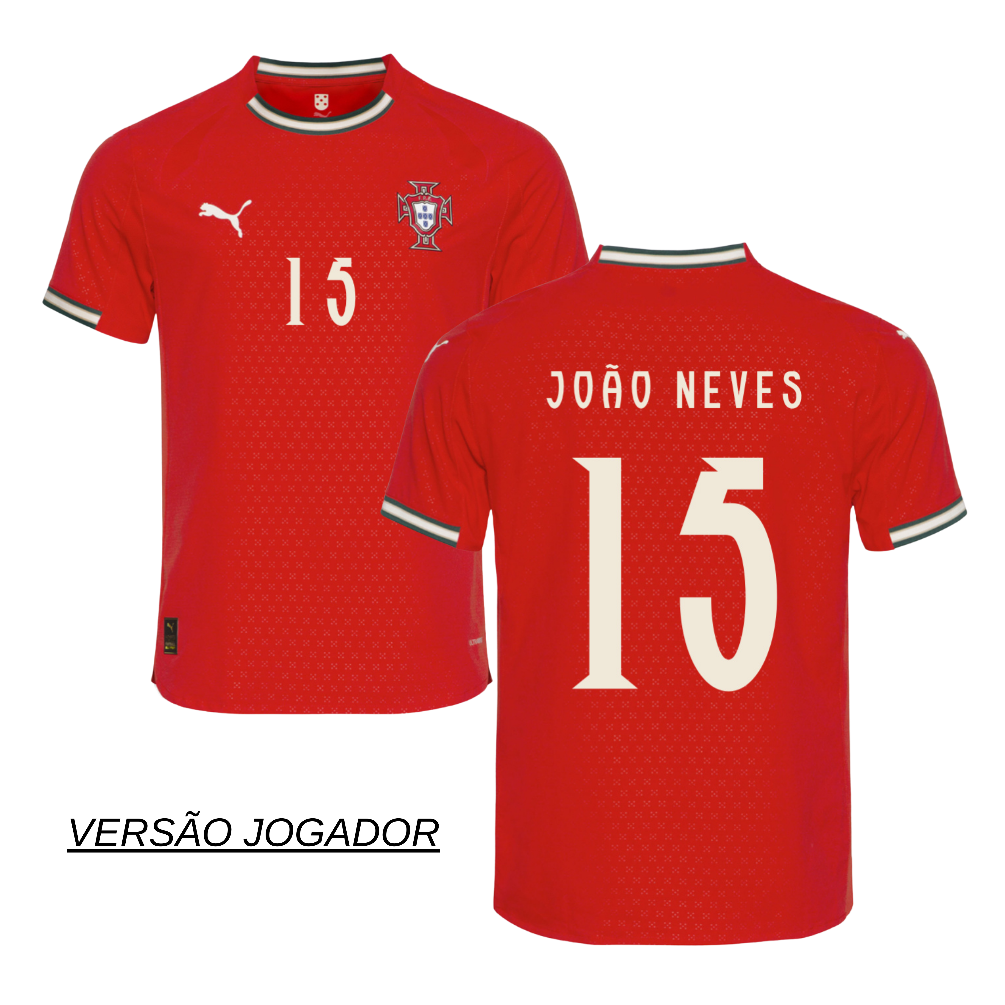 Camisola Principal Portugal 2025 - João Neves 15 5