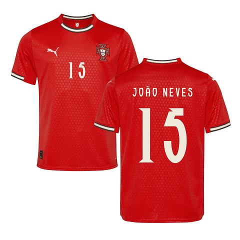 Criança - Camisola principal Portugal 2025 - João Neves 15