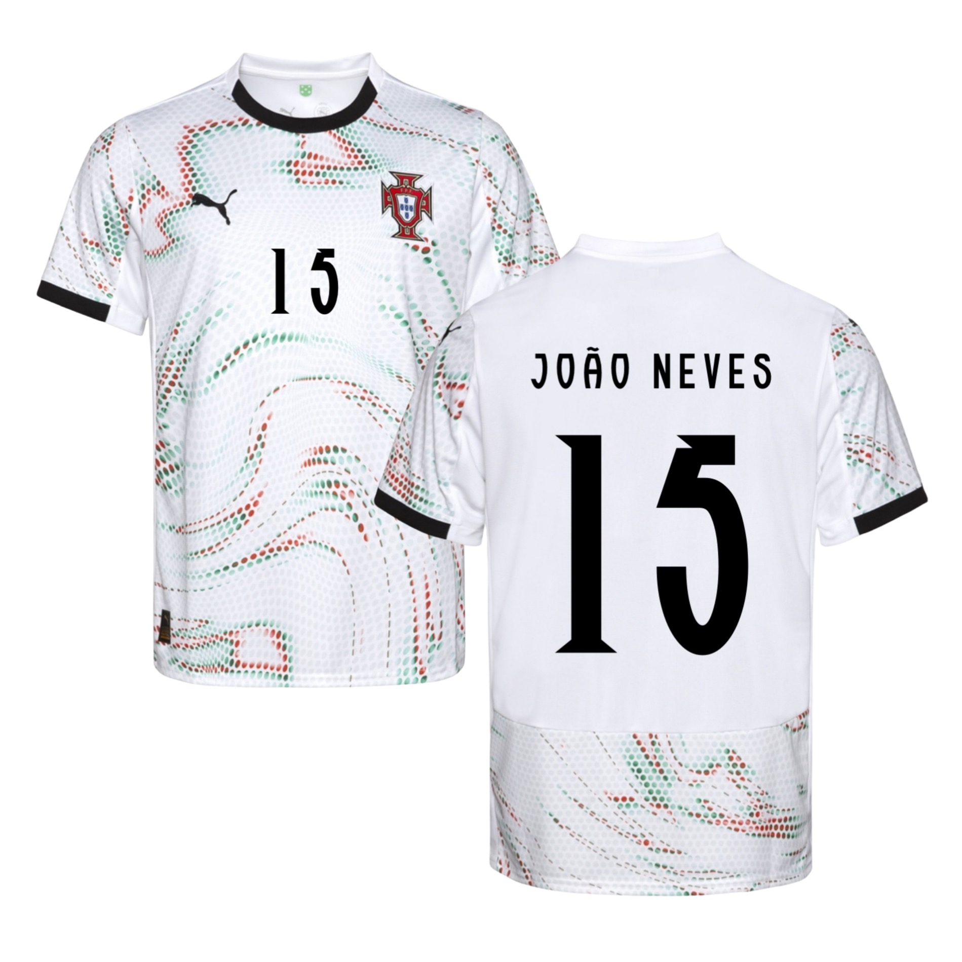 Criança - Camisola alternativa Portugal 2025 - João Neves 15 1
