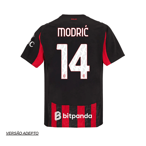 Camisola principal AC Milan 25/26 - Modrić 14
