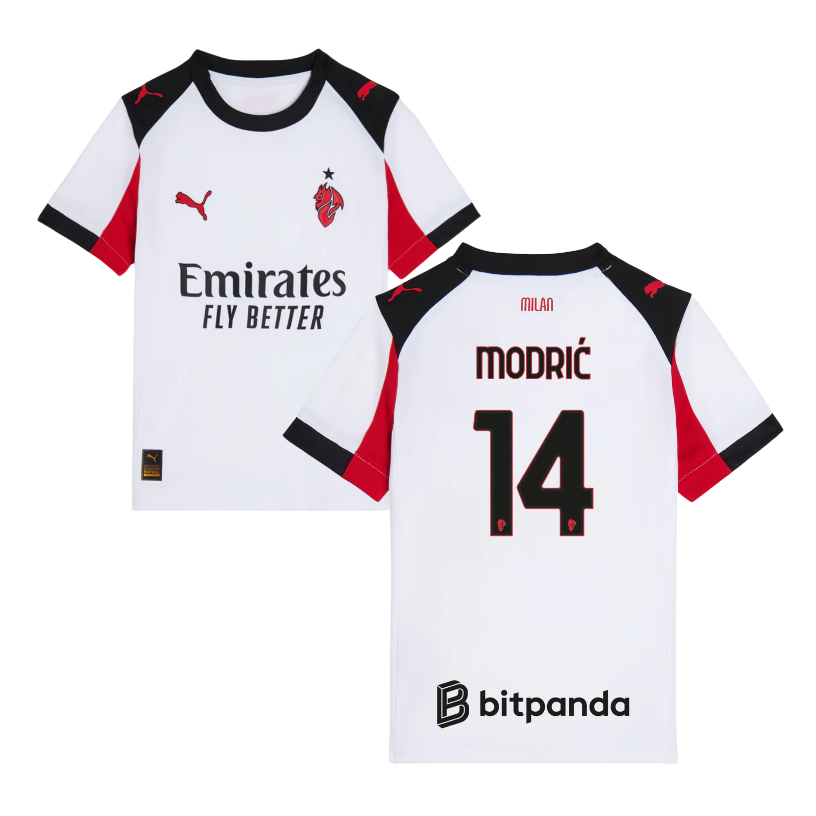 Criança - Camisola alternativa AC Milan 25/26 - Modrić 14 1