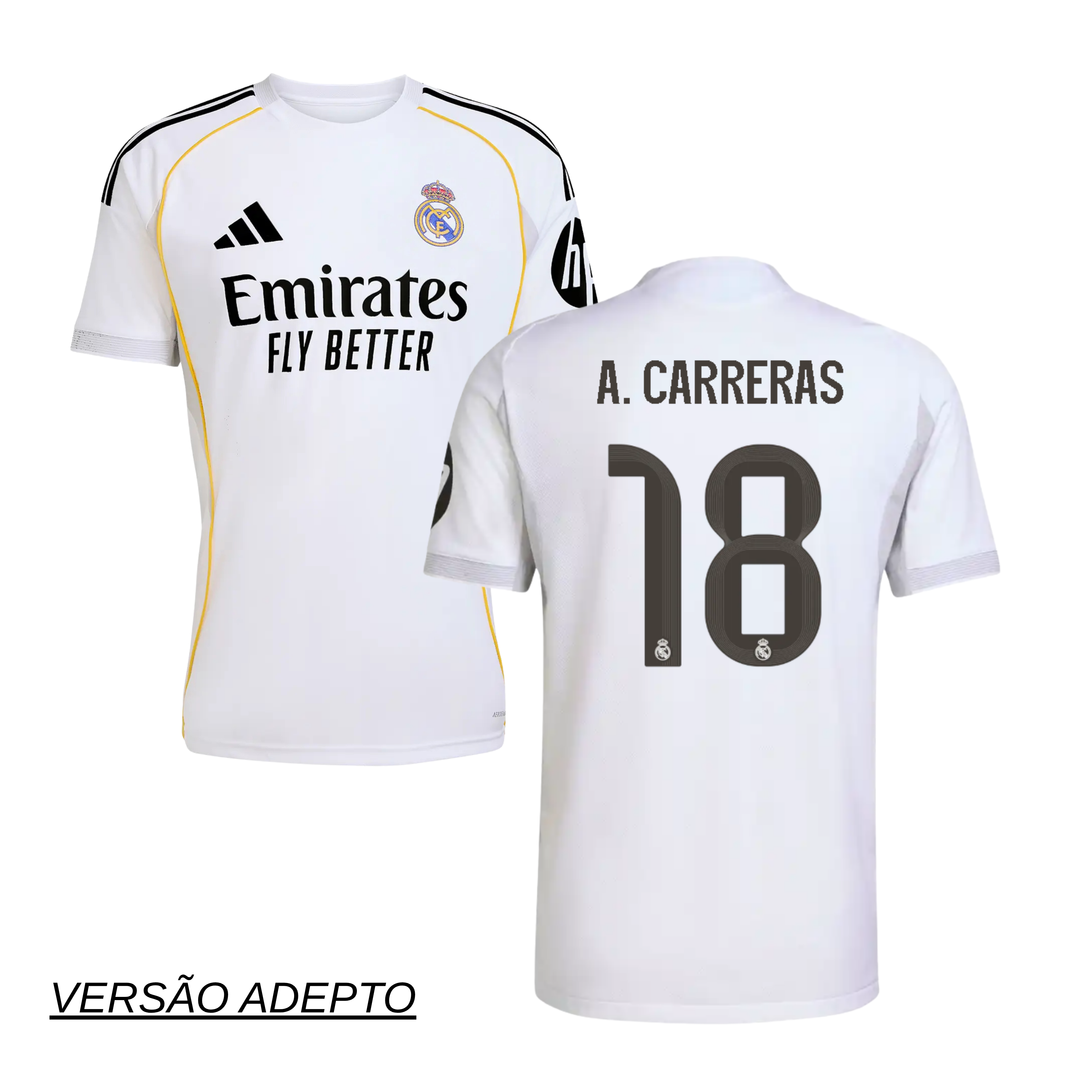 Camisola Principal Real Madrid 25/26 - A. Carreras 18 1