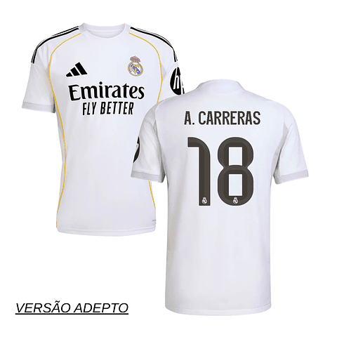 Camisola Principal Real Madrid 25/26 - A. Carreras 18