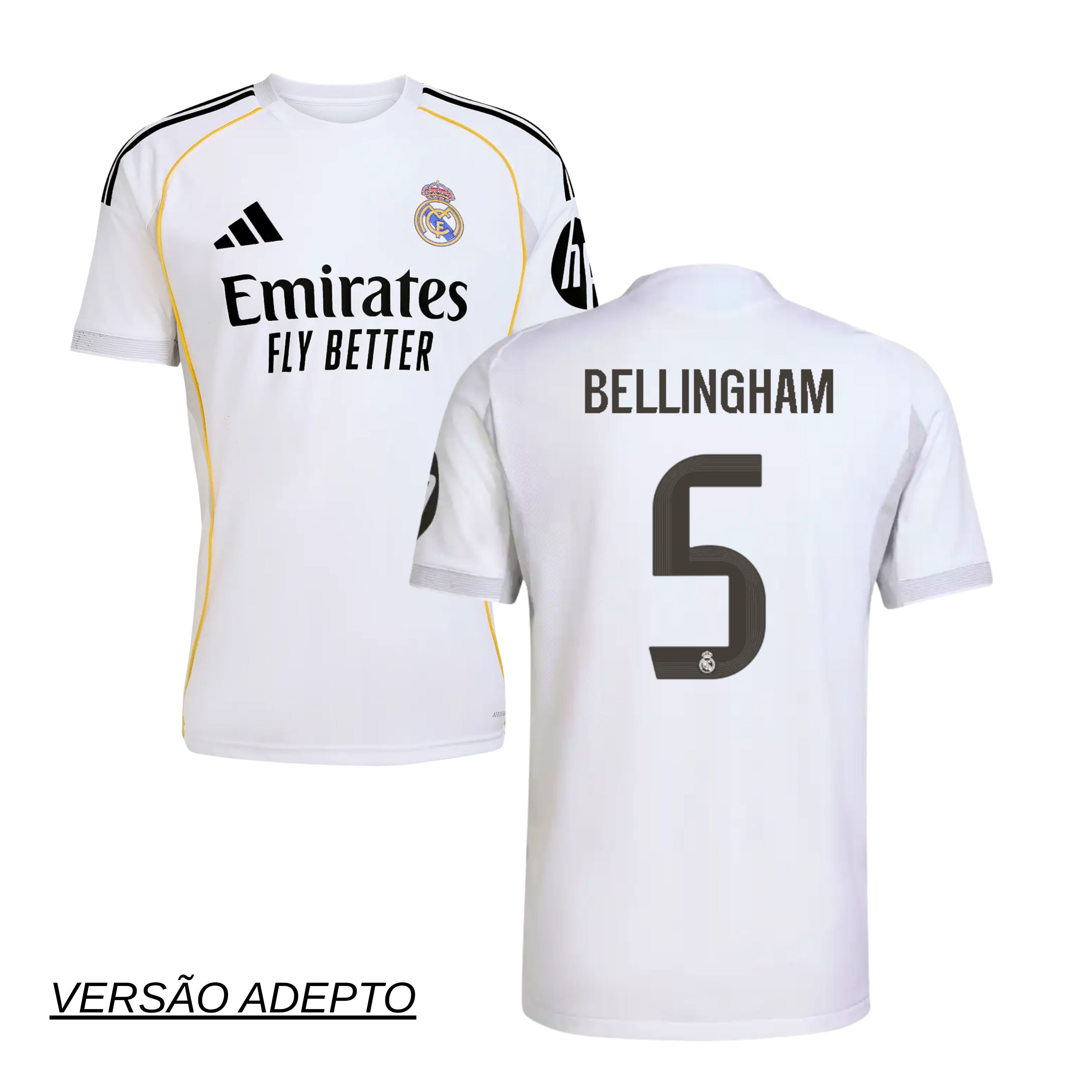 Camisola Principal Real Madrid 25/26 - Bellingham 5 1