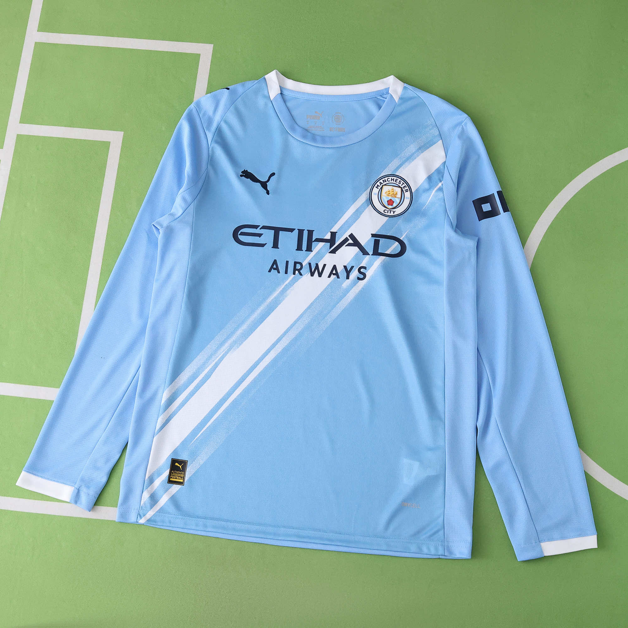 Camisola Principal Manchester City 25/26 - Manga comprida - Versão Adepto 1