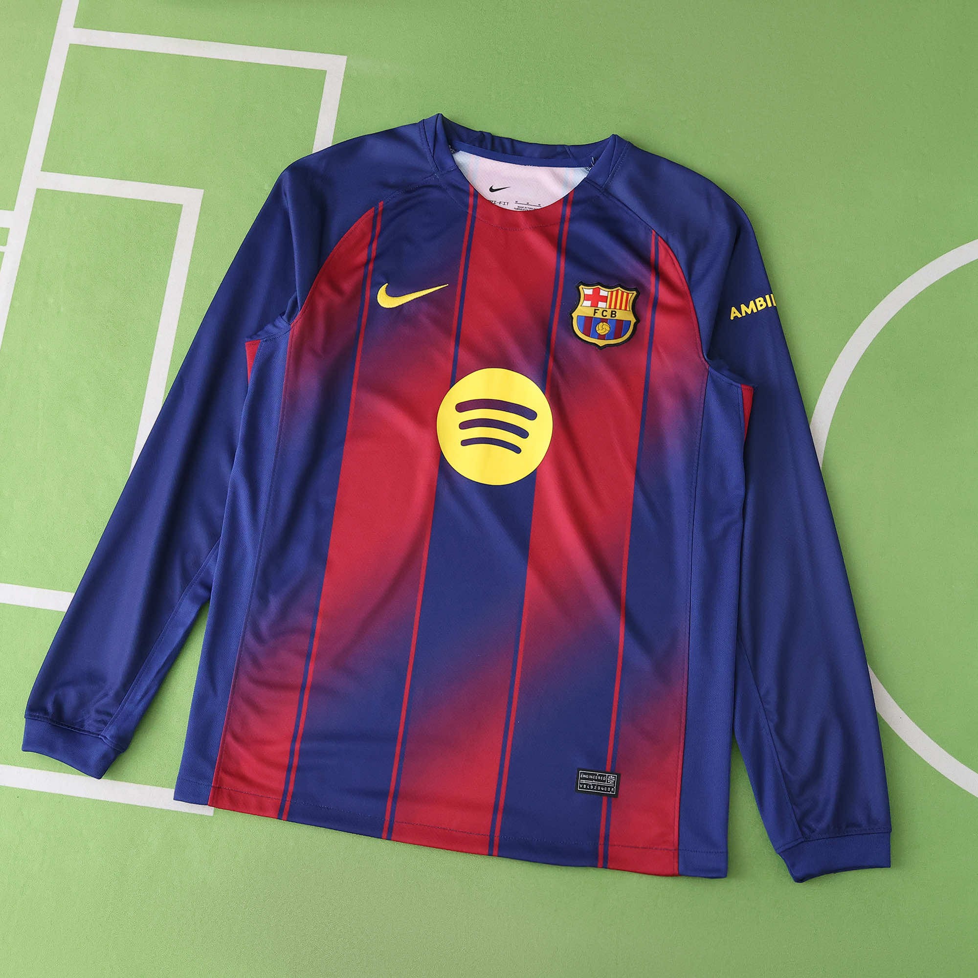 Camisola Principal Barcelona 25/26 - Manga comprida - Versão Adepto 1