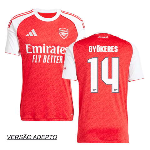 Camisola principal Arsenal 25/26 - Gyökeres 14
