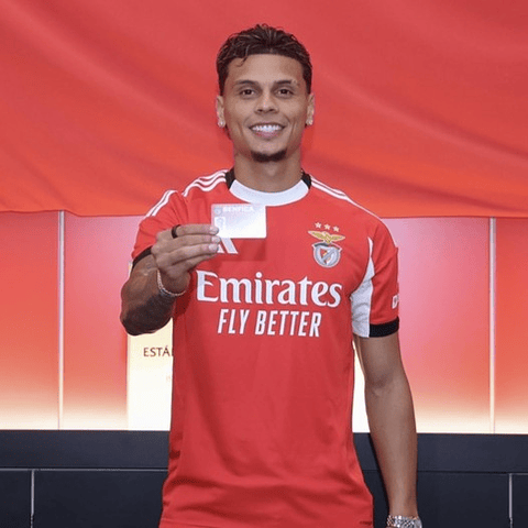Camisola principal SL Benfica 25/26 - Richard Ríos 20 - Versão adepto