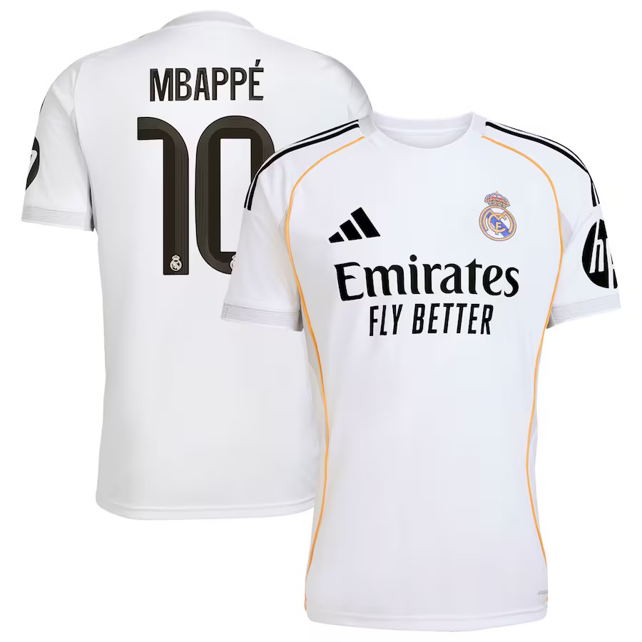 Camisola Principal Real Madrid 25/26 - Mbappé 10 1